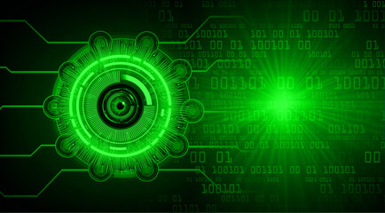 eye cyber circuit future technology concept background