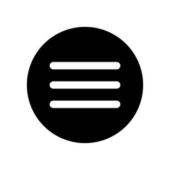 Hamburger Icon Vector Design Illustration on white background..eps