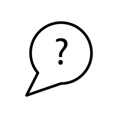 Question Mark Icon Vector Design Illustration on white background..eps