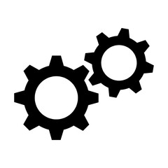 Setting icon vector. Simple cog sign for app and site..eps
