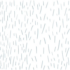 Accumulation of hair or long drops of rain.