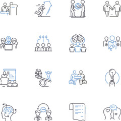 Fototapeta premium Mementos line icons collection. Keepsakes, Souvenirs, Remembrances, Tokens, Memorabilia, Trinkets, Treasures vector and linear illustration. Memories,Nostalgia,Sentimentality outline Generative AI