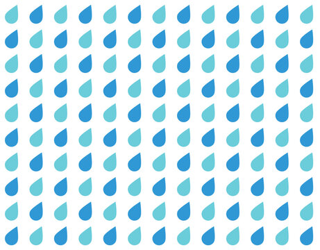 青と水色のしずくのパターン背景