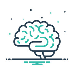 Mix icon for brain 