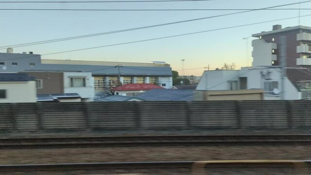 電車から見た風景　車窓