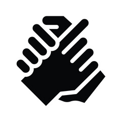 Obraz premium teamwork glyph icon illustration vector graphic