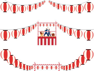 提灯とヤグラのフレームセット