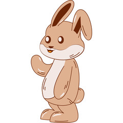 Cute Bunny Illustration Vector