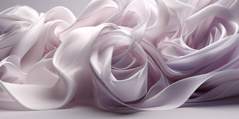 Silky satin rose white
