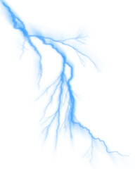 3d illustration electrical storm energy electricity BLUE NEON png