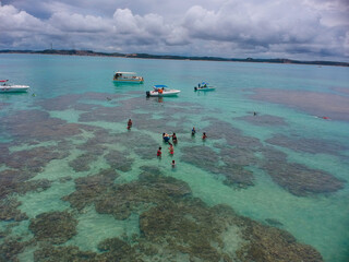 Maragogi, Alagoas. The Brazilian Caribbean. The success of Maragogi is mainly due to its crystalline waters, which at low tide form beautiful natural pools full of small fish. 