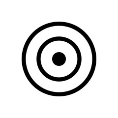 Target with Arrow Symbol Icon Vector Design Illustration on white background..eps