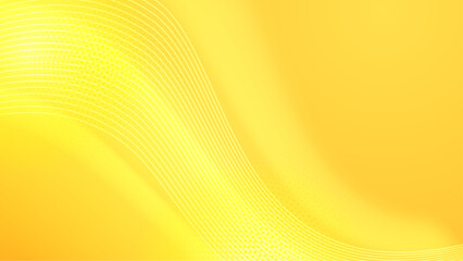 Abstract yellow geometric shapes wave background. Vector illustration abstract graphic design banner pattern presentation background wallpaper web template.