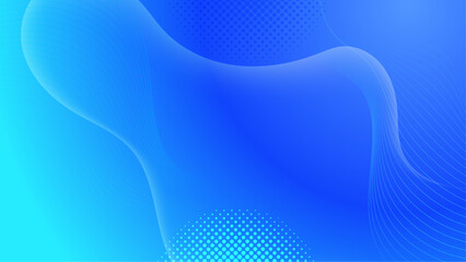 Blue Abstract Vector Background. Wave Background. Vector Illustration