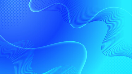 Abstract blue waves geometric background. Modern background design. gradient color. Fluid shapes composition. Fit for presentation design. website, banners, wallpapers, brochure, posters