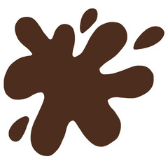illustration of a splash of chocolate