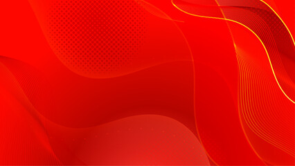 Abstract red geometric background. Modern background design. Liquid color. Fluid shapes composition. Fit for presentation design. website, basis for banners, wallpapers, brochure, posters