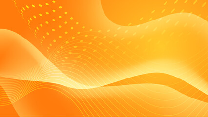 Abstract orange wave geometric background. Modern background design. Liquid color. Fluid shapes composition. Fit for presentation design. website, basis for banners, wallpapers, brochure, posters