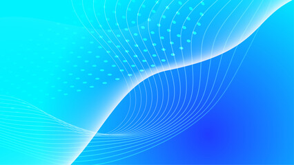 Blue waves background vector. Fluid gradient shapes composition. Futuristic design posters. Trendy.