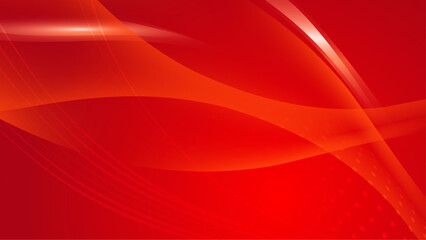 Minimal red geometric background. Dynamic shapes composition.