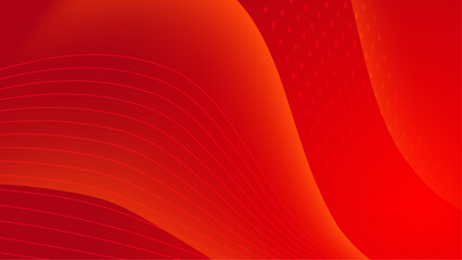 Red waves background vector. Fluid gradient shapes composition. Futuristic design posters. Trendy.