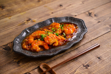 海老のチリソース炒め