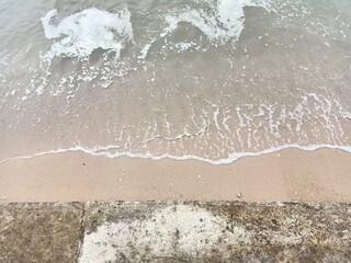 salt on sand