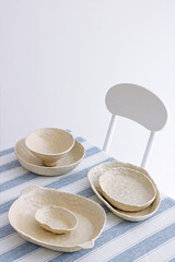 plate on a white