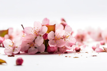 Naklejka premium Pink flower bouquet of white background