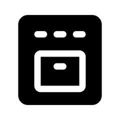 stove glyph icon