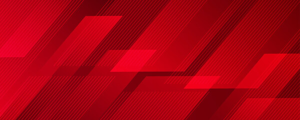 3D red geometric abstract background overlap layer on dark space with diagonal lines decoration. Modern graphic design element striped style for banner, flyer, card, brochure cover, or landing page