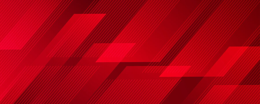 3D red geometric abstract background overlap layer on dark space with diagonal lines decoration. Modern graphic design element striped style for banner, flyer, card, brochure cover, or landing page
