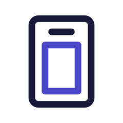 chopping board line color icon