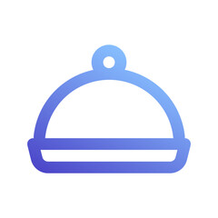 food tray gradient icon