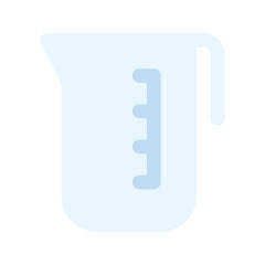 measuring cup flat icon