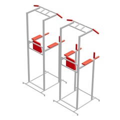 Pull up bar. Upper body workout, bodybuilding exercise.