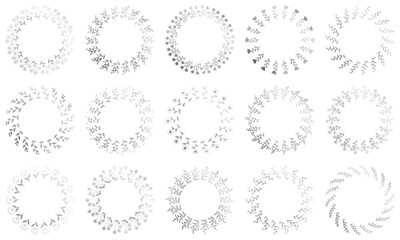 Floral templates for Invitation cards. Flower wedding invitation.