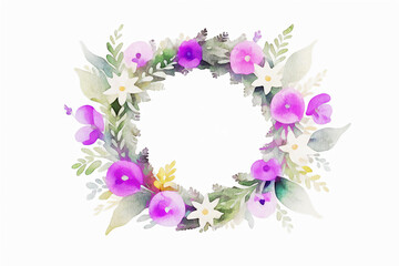 Beautiful Watercolor Flower Wedding Illustrations of Various Flowers