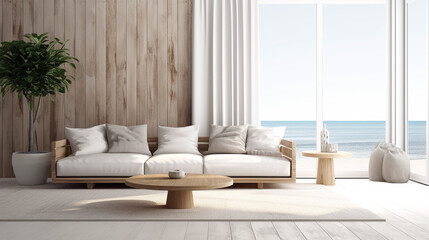Fototapeta na wymiar luxurious charm ambient living room big sofa sand color 