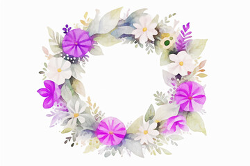 Beautiful Watercolor Flower Wedding Illustrations of Various Flowers