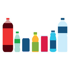 drink bottle vector illustration