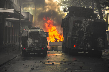 Barricada en la ciudad