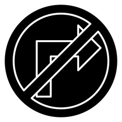 no turn right sign