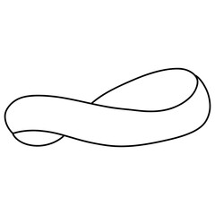 ribbon banner, Mother's Day Element, Hand Drawn Illustration