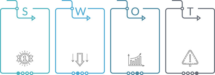 SWOT analysis diagram, infographic template with web, business, presentations