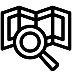 search black outline icon