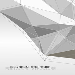 Abstract polygonal 3d shape