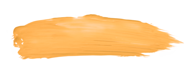 Shiny orange brush isolated on transparent background. orange apricot png
