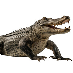 Fototapeta premium A crocodile with its mouth open