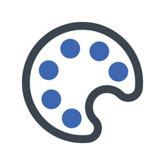 Fototapeta premium Color palette icon